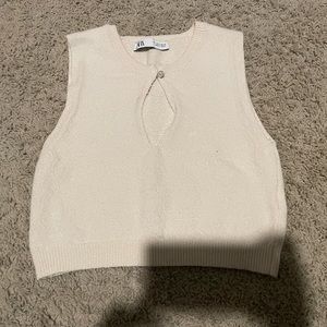Zara Knit Top With Opening